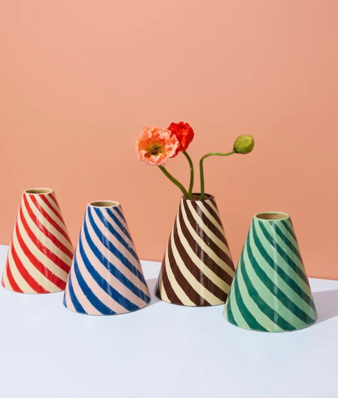 JESTER VASE - CHOCOLATE SWIRL