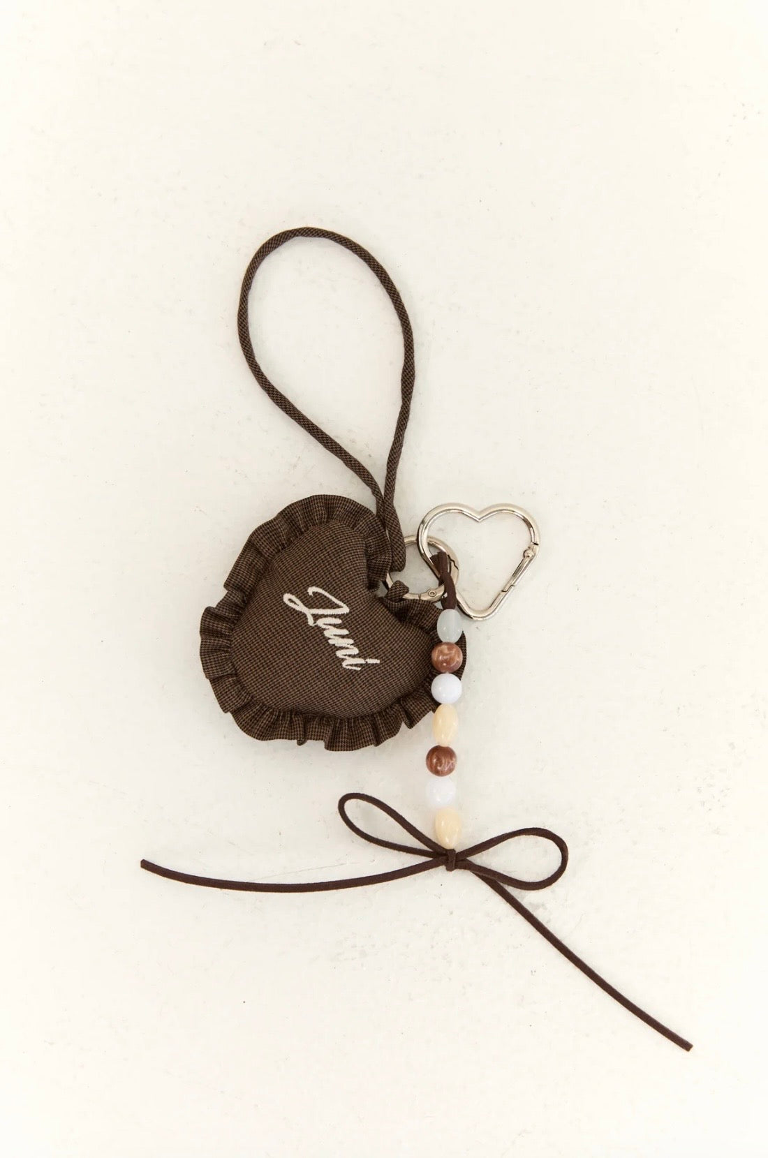 HEART BAG CHARM - ESSPRESS0 CHECK