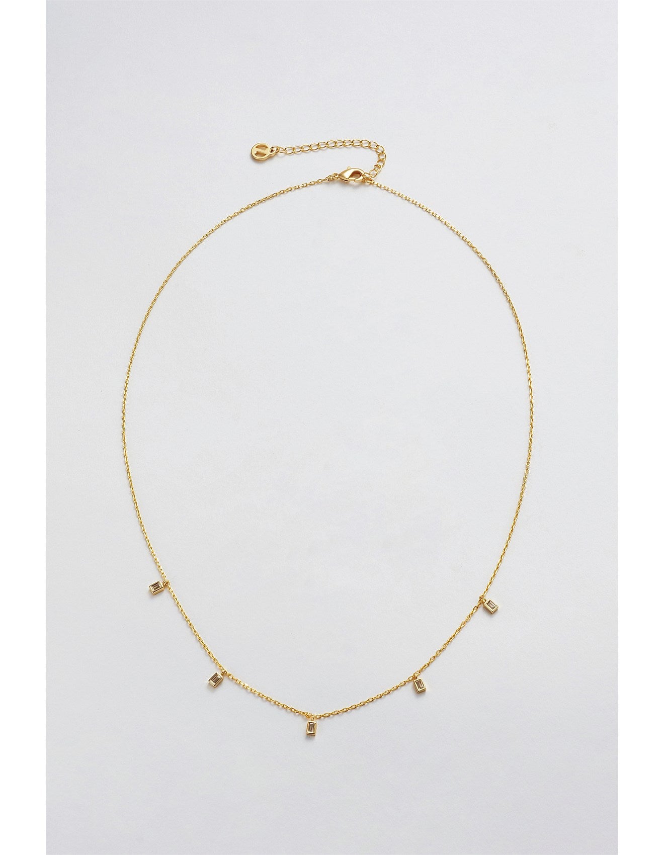 BAGUETTE MINI NECKLACE - GOLD