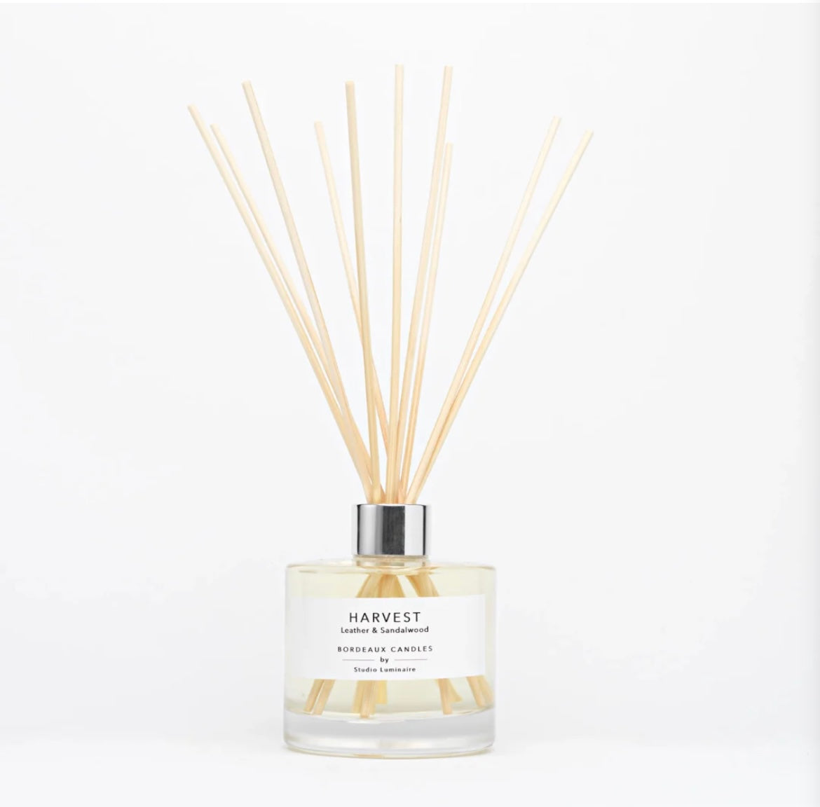 REED DIFFUSER- HARVEST - Vintage Leather & Sandalwood