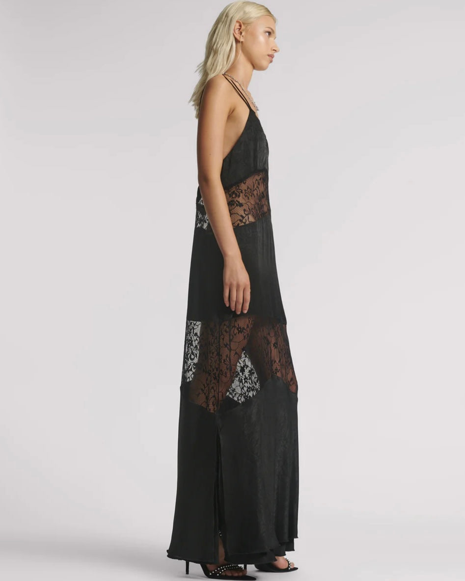 WINONA LACE SLIP - Black Lace
