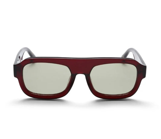 ROZALIA RUSSIAN X SODA - Shade 004 Burgundy w/green lens