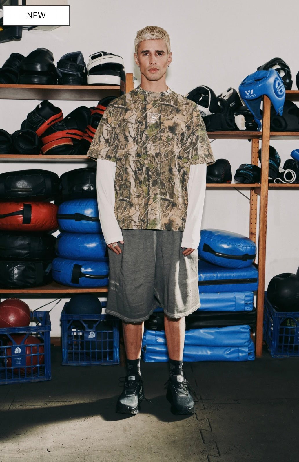 ROUND ONE VINTAGE LAYERED TEE - CAMO