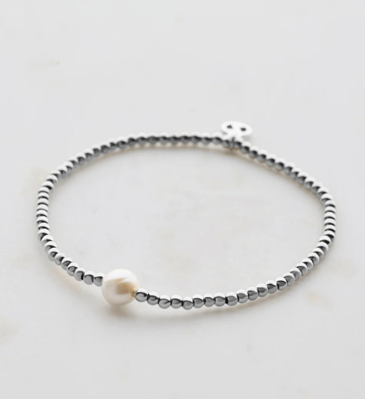 LILY BRACELET - Silver & Pearl