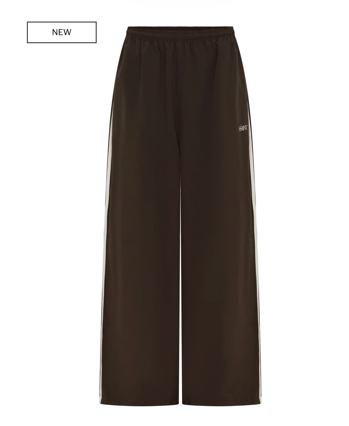 FIGHT NIGHT WINDBREAKER PANT - BROWN / CREAM