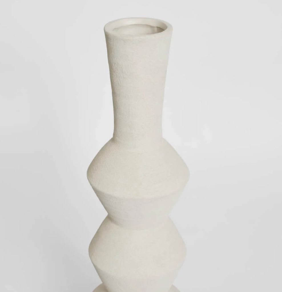 GOYA TALL VASE - CHALK