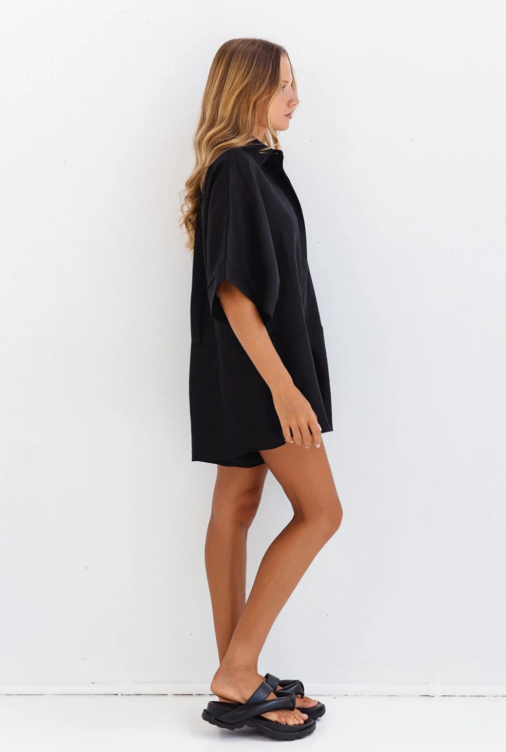 RAE PLAYSUIT - Black