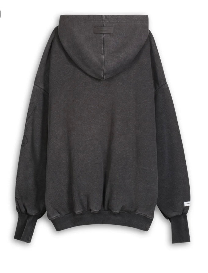 THE ESSENTIALS HIDEOUT HOODIE - Black Snow