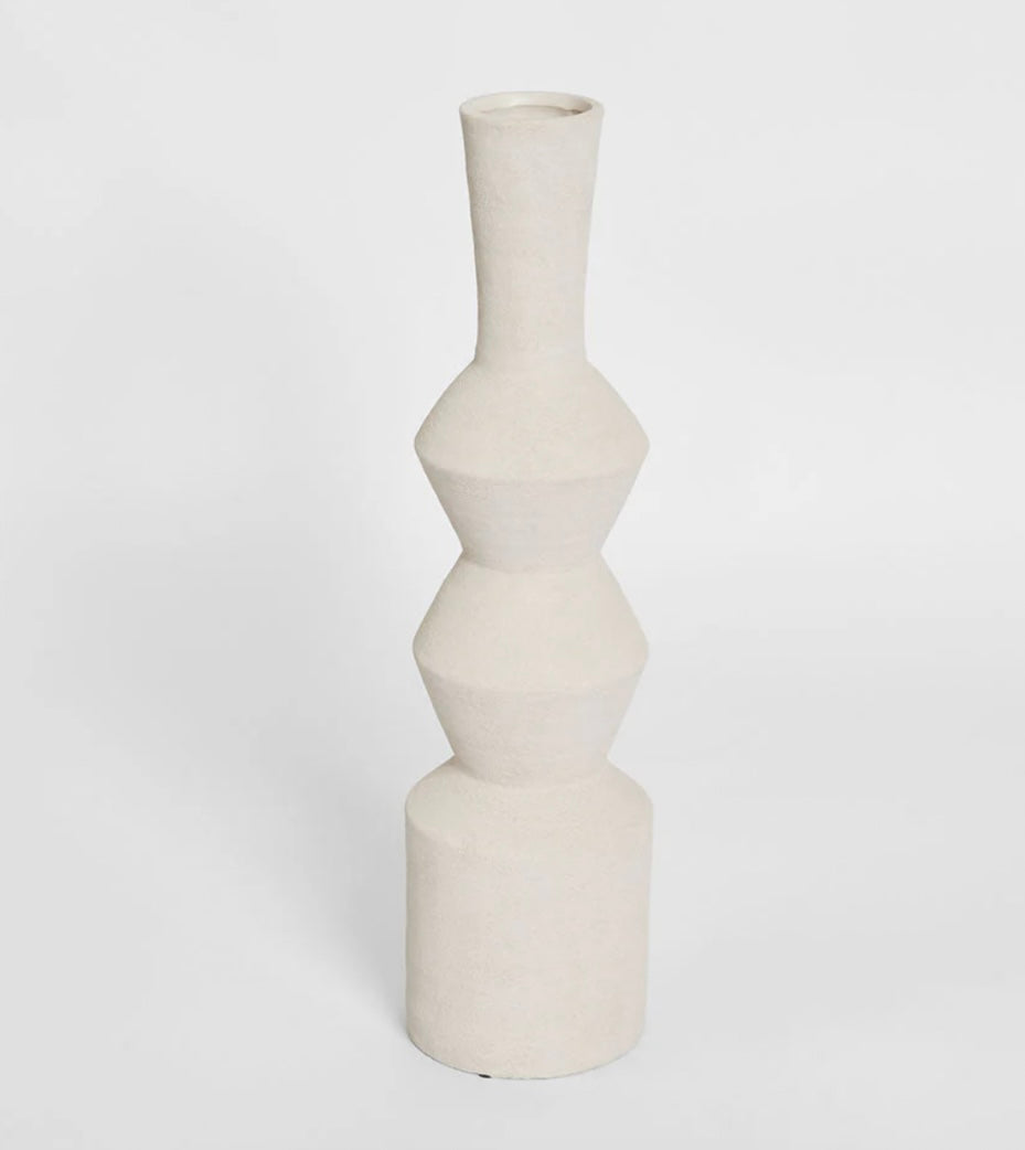 GOYA TALL VASE - CHALK