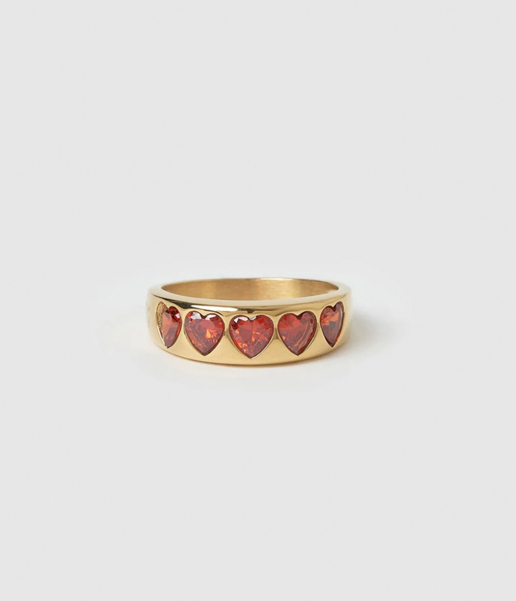 J’ADORE GOLD RING - RED