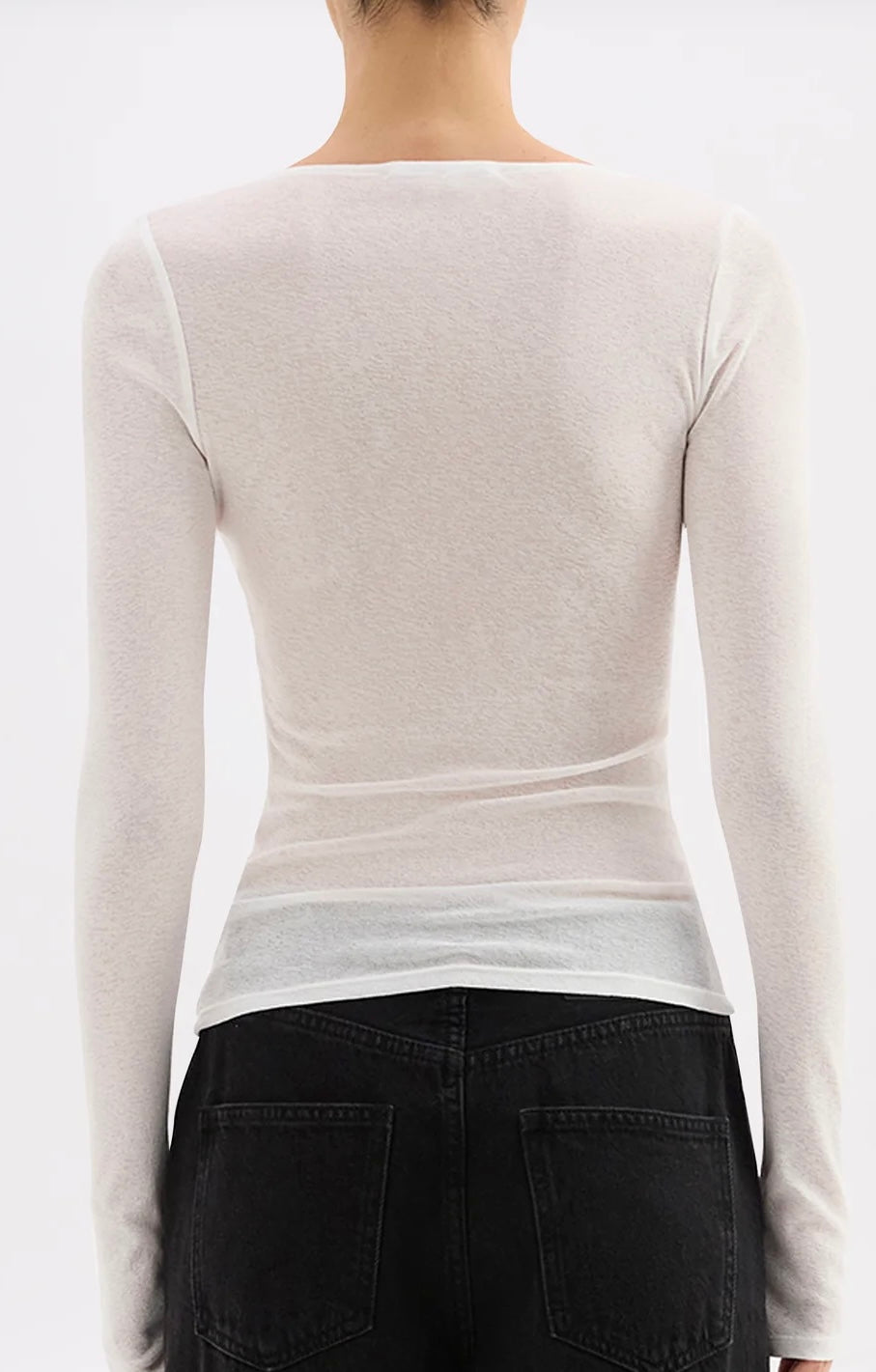 GIGI MESH TOP - SALT