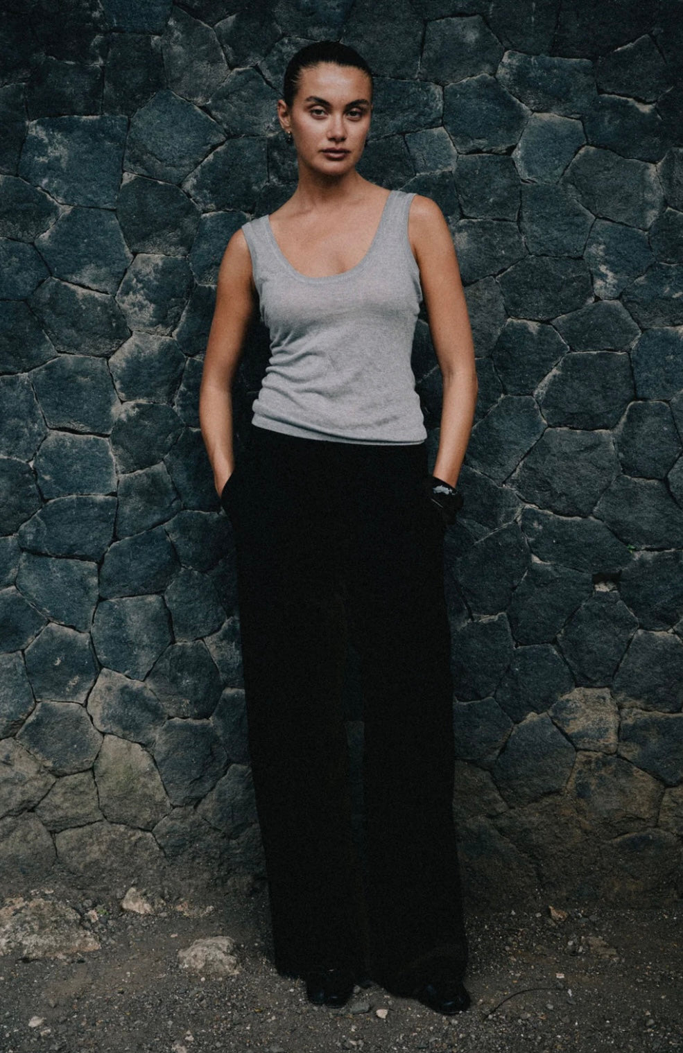 ELSIE RELAXED TROUSER - Black