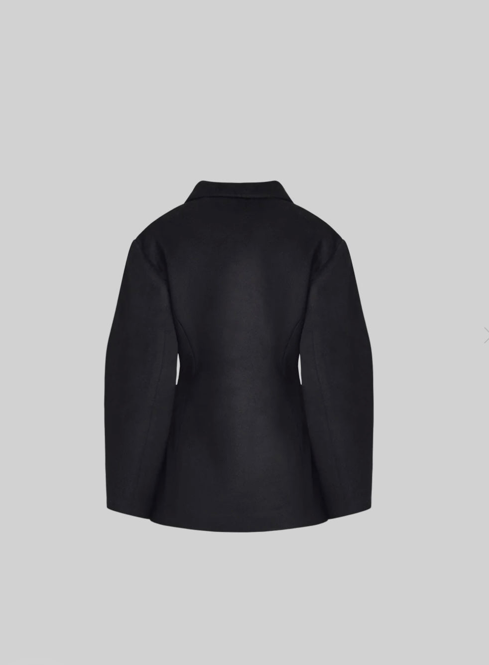 HEART SHAPED COAT - BLACK