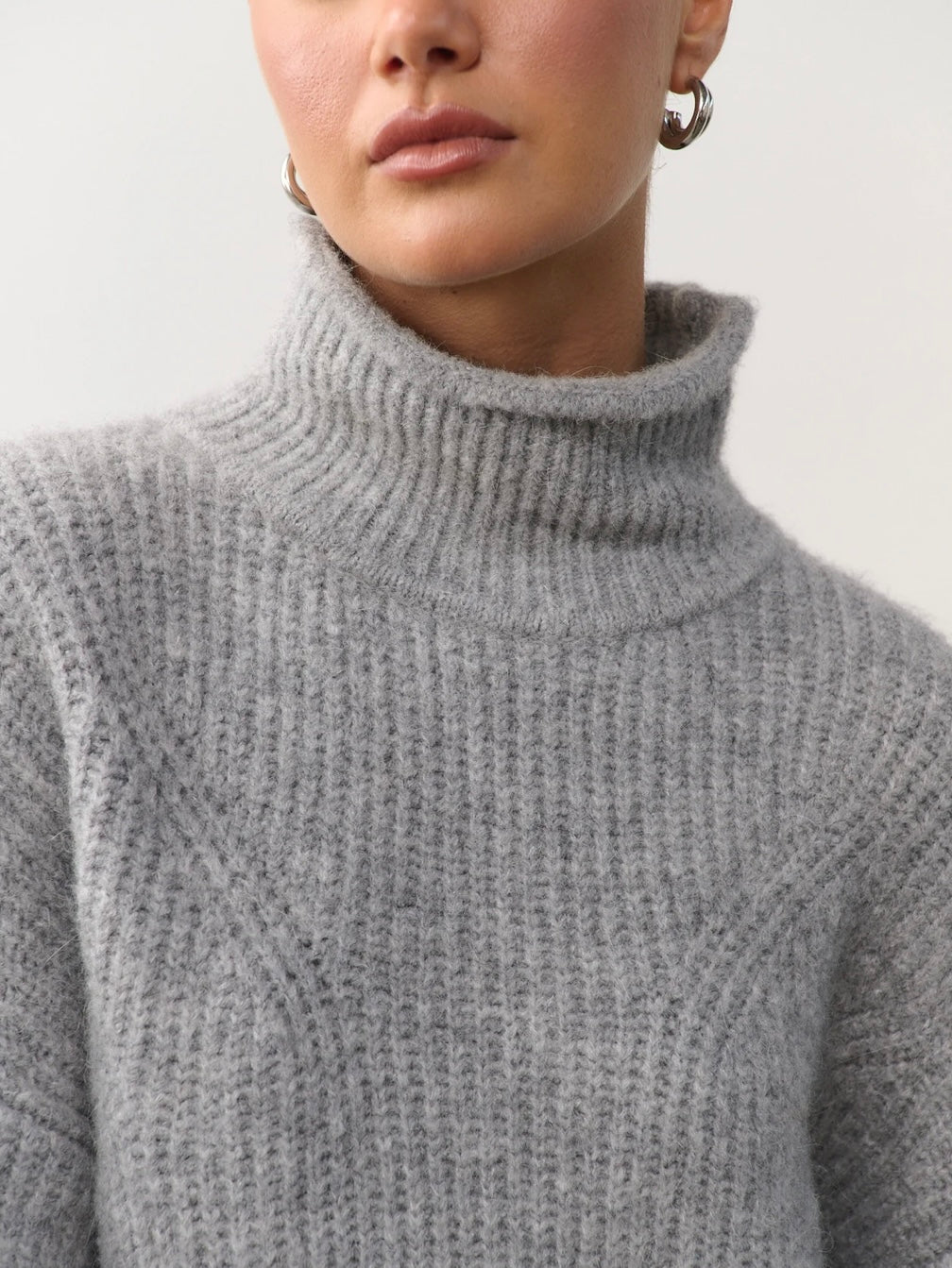 FLORENCE TURTLE NECK KNIT - Charcoal