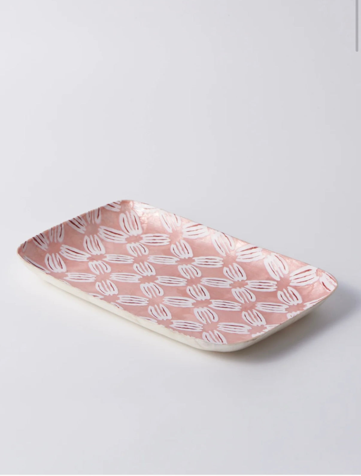 ATLANTIC PINK IKAT TRAY