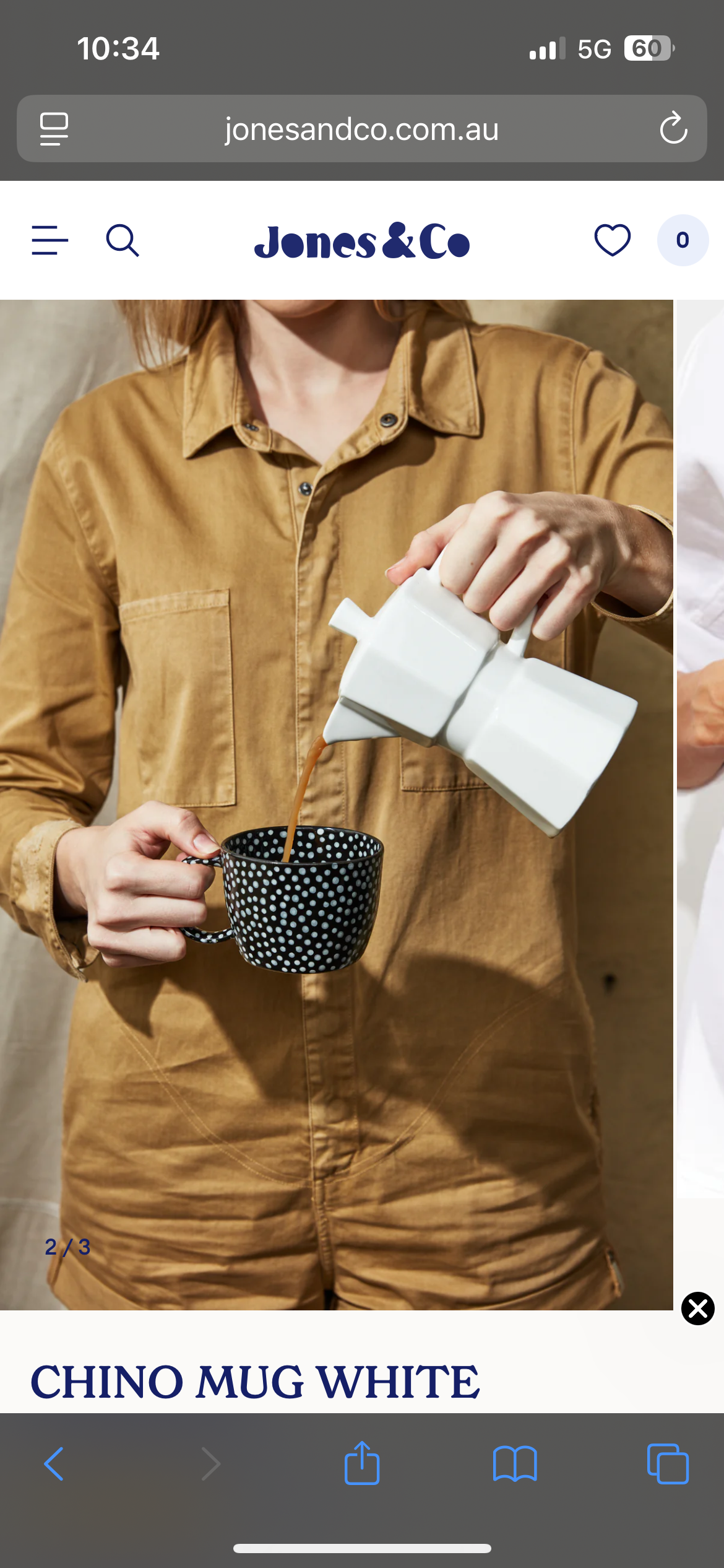 CHINO MUG WHITE SPRINKLE