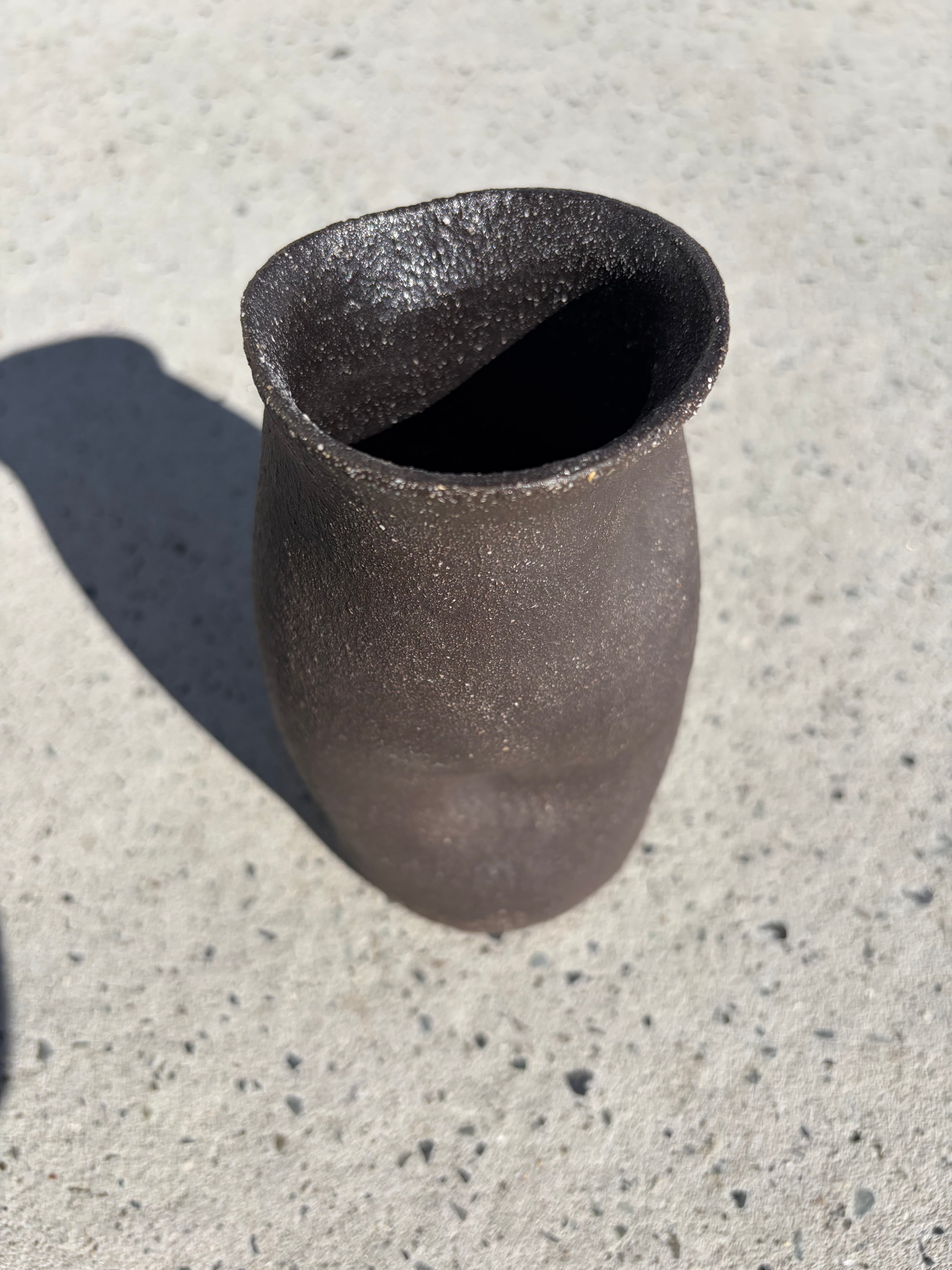 DIMPLED VASE SMALL - BLACK