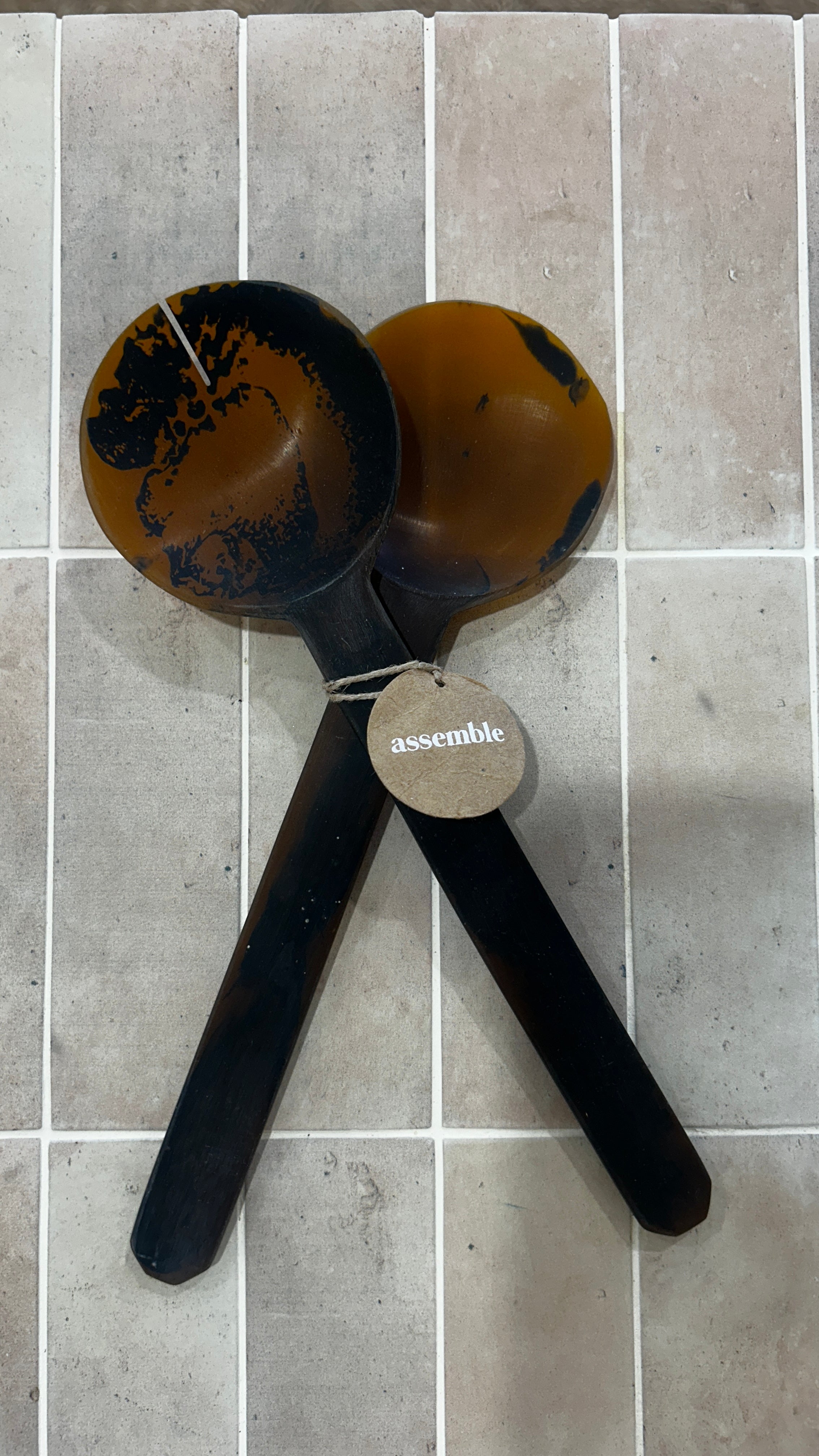 Kip S/2 Resin SaladServer 25.5cm T/Shell