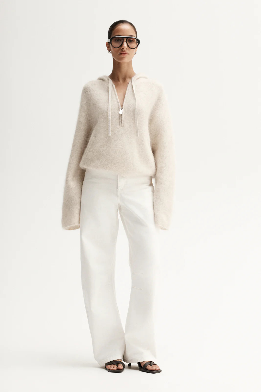 MADDEN KNIT JUMPER - OAT MARLE