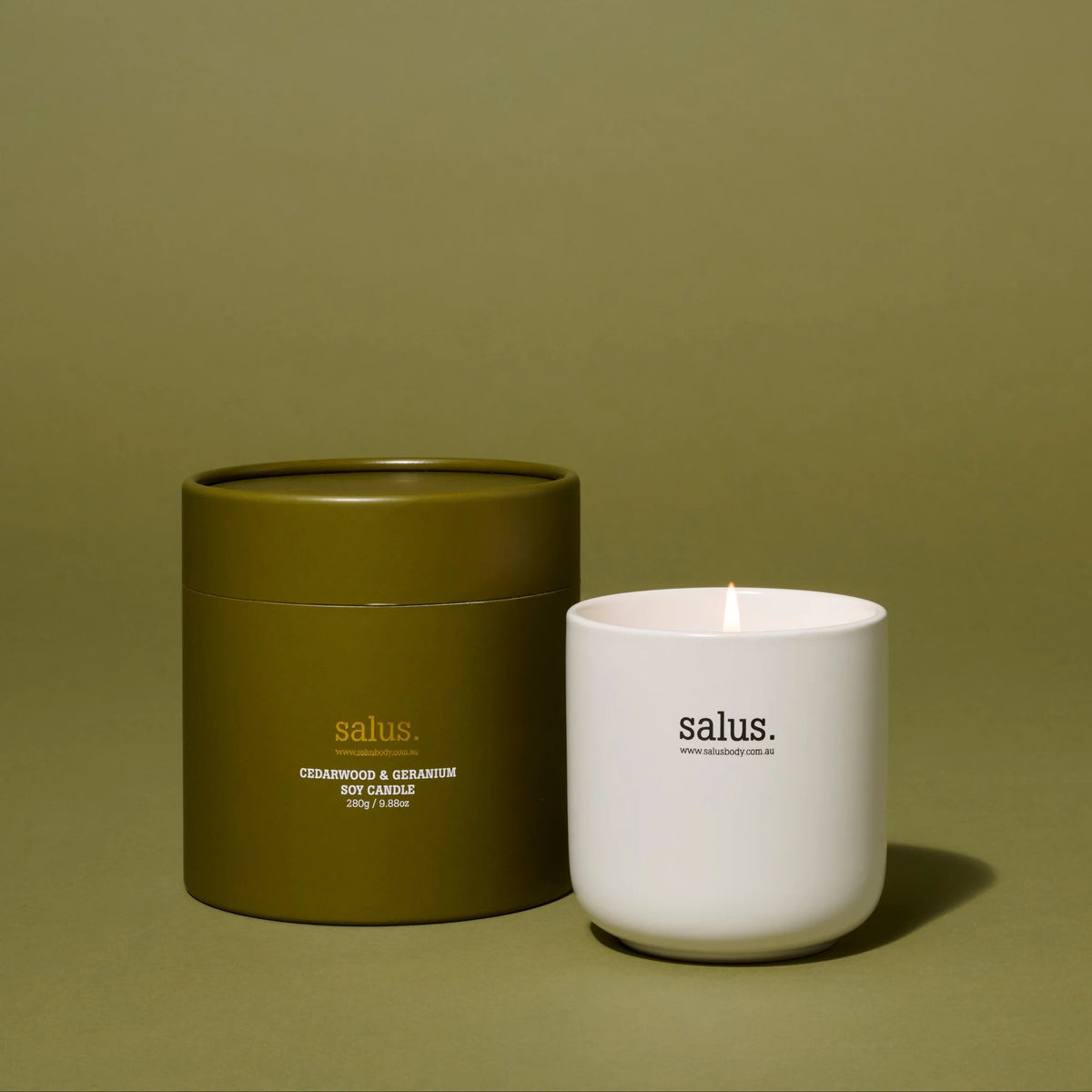 CANDLE - CEDARWOOD & GERANIUM SOY 60HR