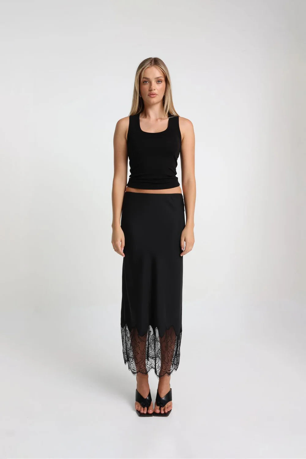 LUELLA MAXI SKIRT - BLACK