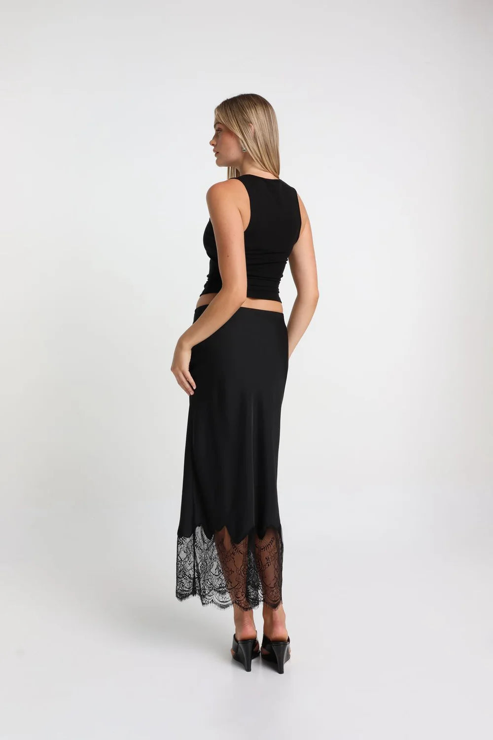 LUELLA MAXI SKIRT - BLACK