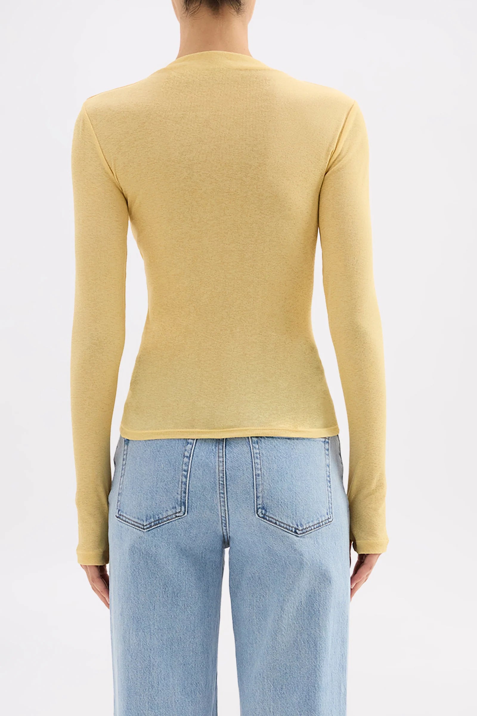 MARTI MESH TOP - BUTTER
