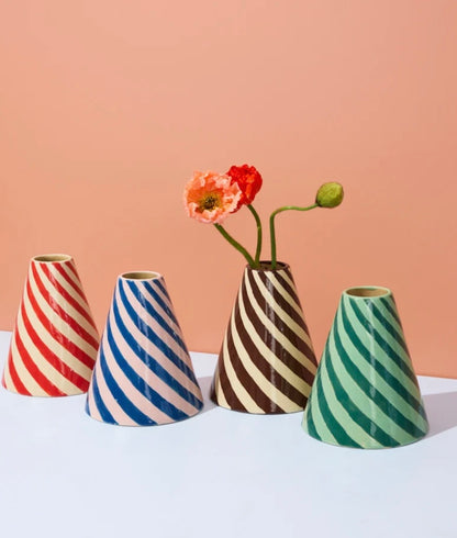 JESTER VASE - CHOCOLATE SWIRL
