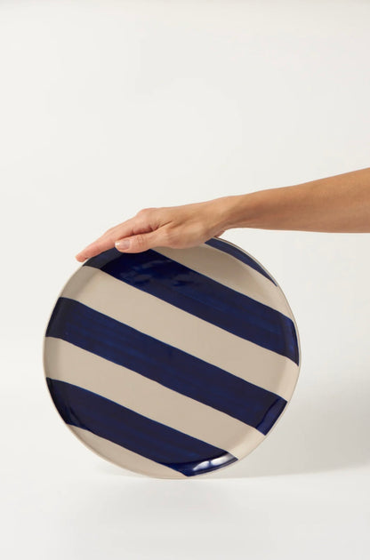 CABANA STRIPE PLATTER - Blue