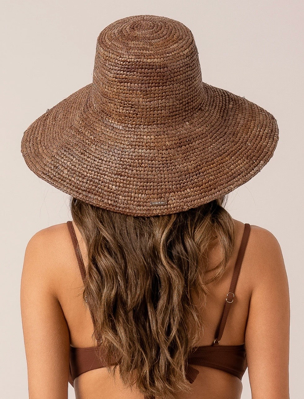 RAFFIA BUCKET HAT COCOA