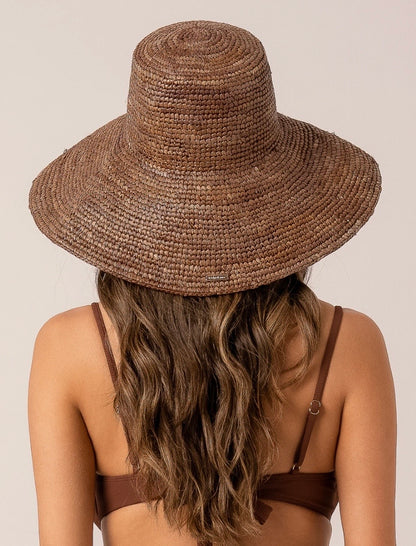 RAFFIA BUCKET HAT COCOA