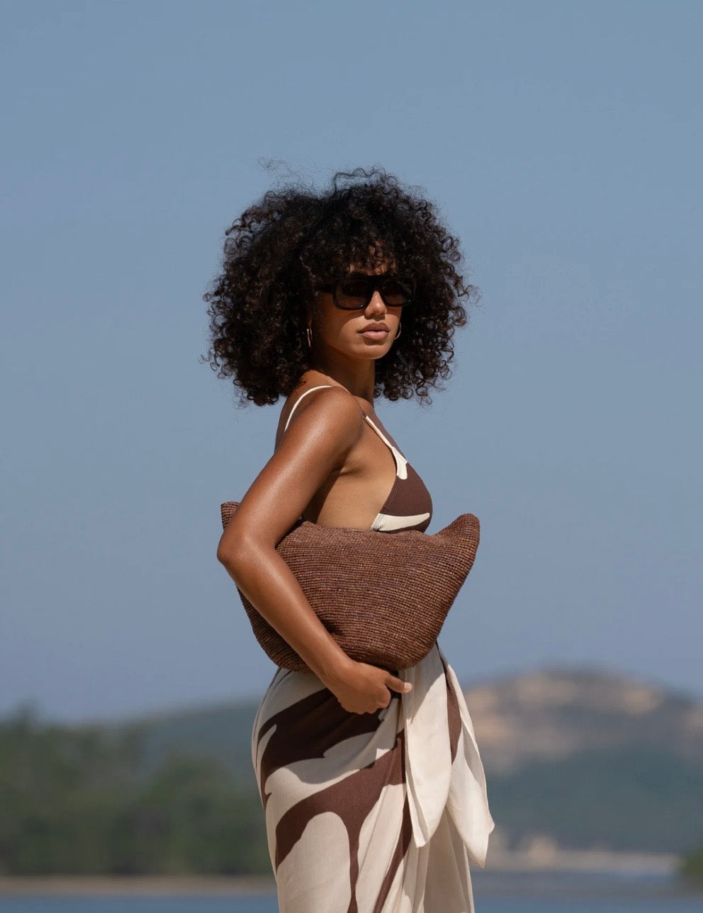 MINI RAFFIA TOTE COCAO