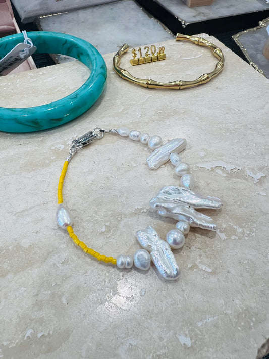 BAROQUE YELLOW - Beaded Bracelet