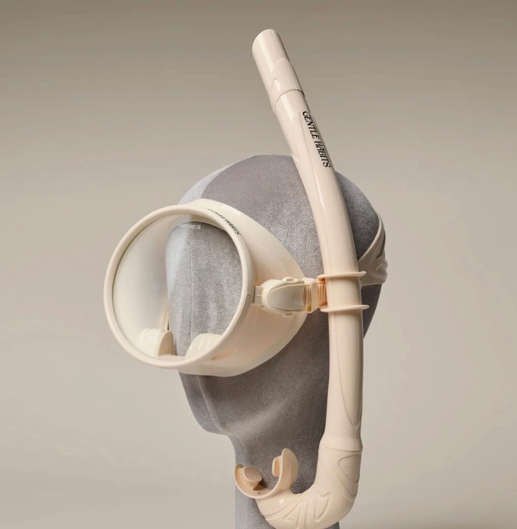 DIVE MASK &amp; SNORKEL SET - CREAM