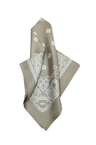 Nim Silk Scarf - Moss