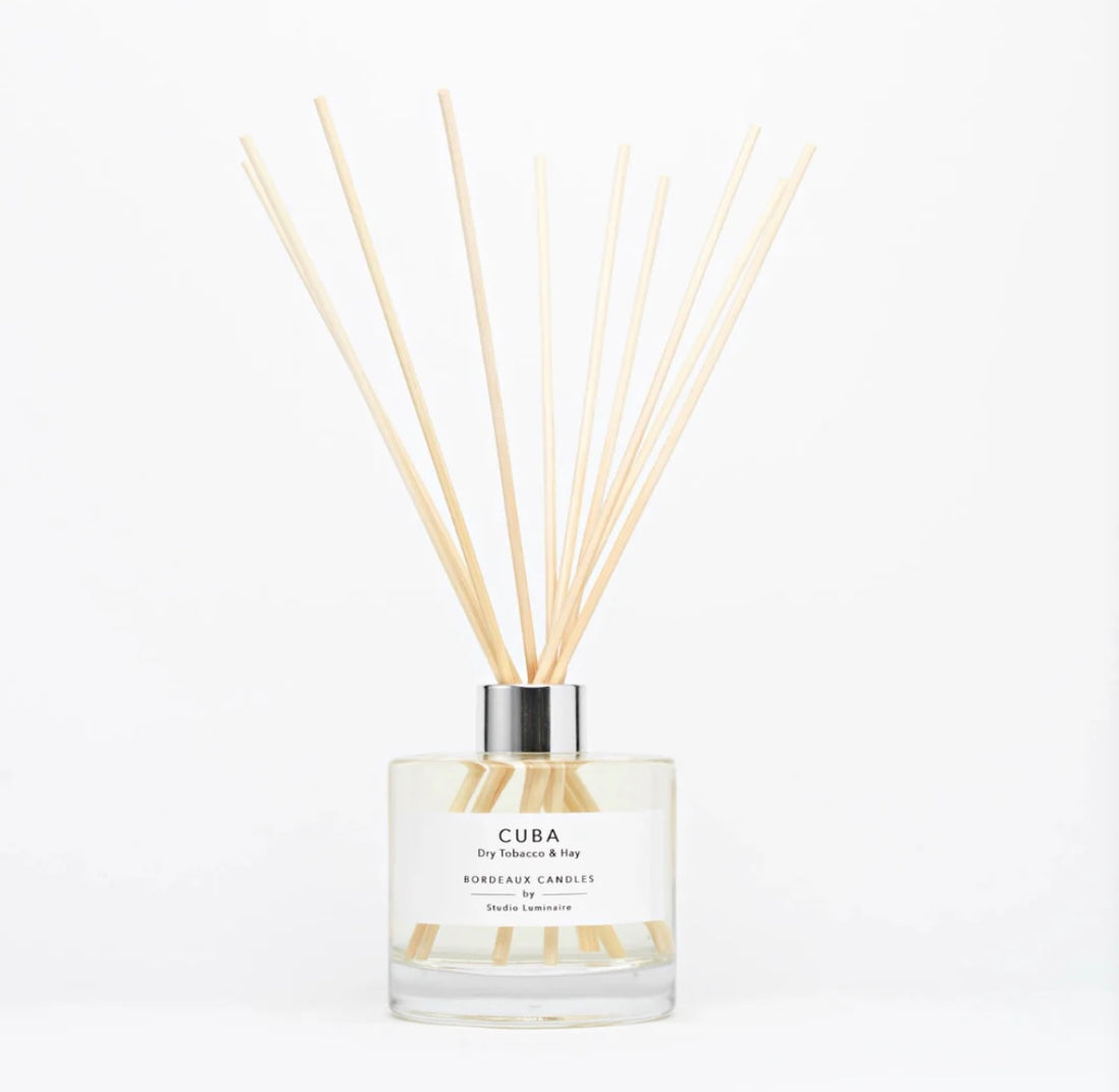 REED DIFFUSER - CUBA - Dry Tobacco &amp; Hay