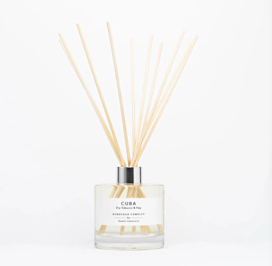 REED DIFFUSER - CUBA - Dry Tobacco & Hay