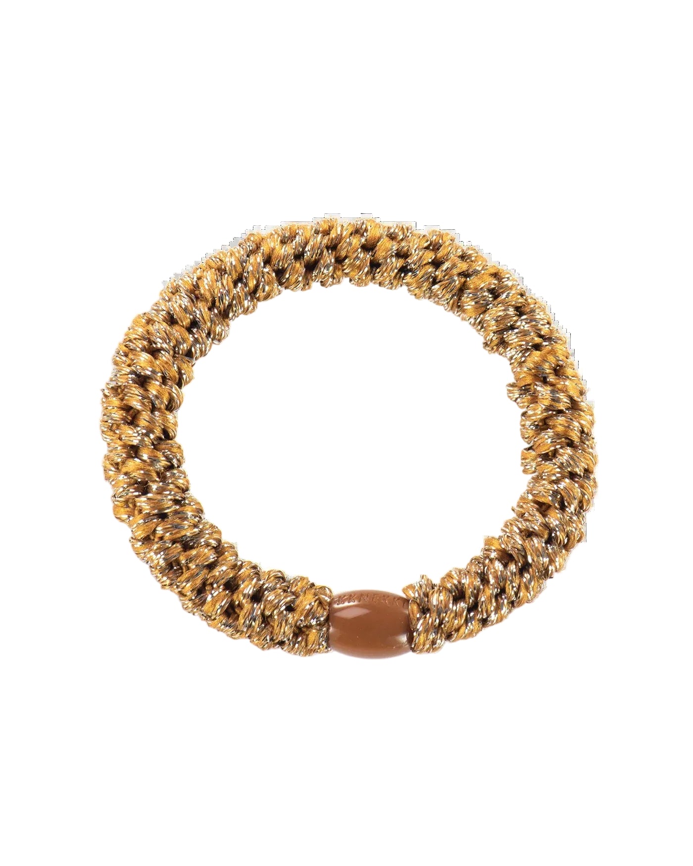 KNEKKI HAIR TIES - COGNAC GLITTER