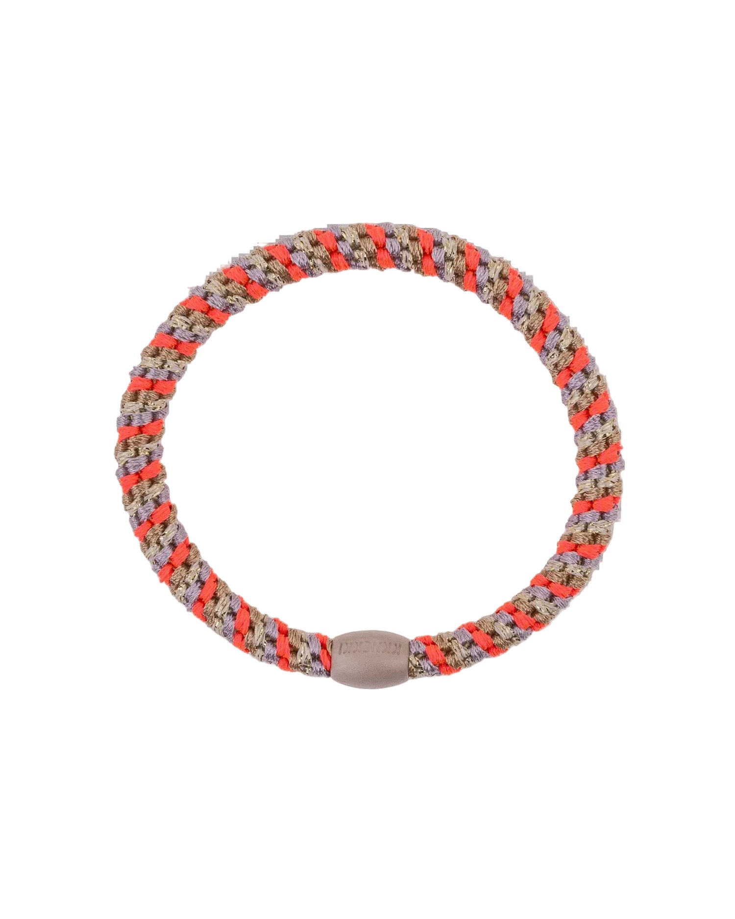 KNEKKI HAIR TIES - SLIM MIX NOUGAT NEON PINK