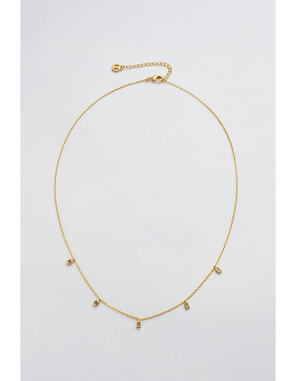 BAGUETTE MINI NECKLACE - GOLD