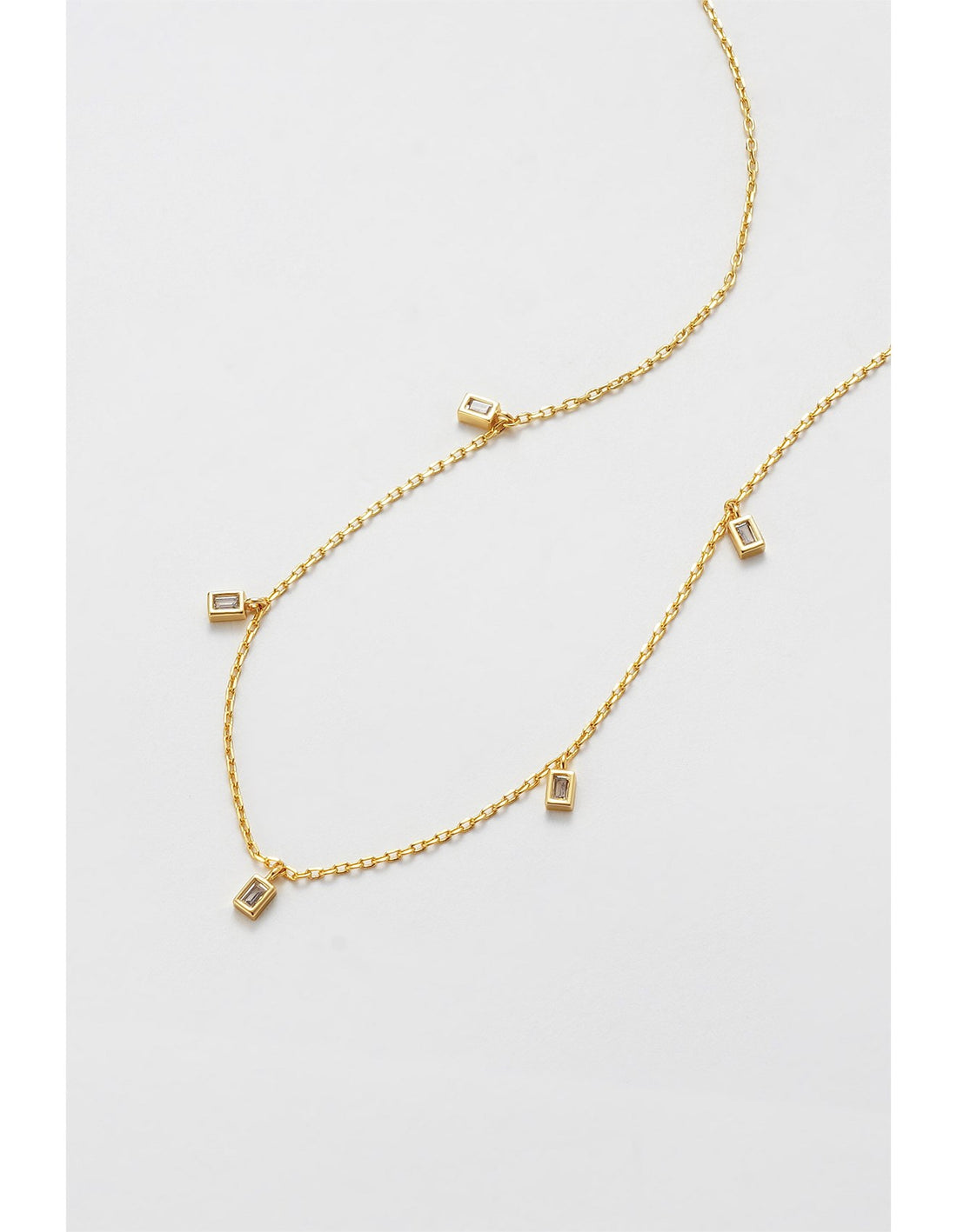 BAGUETTE MINI NECKLACE - GOLD
