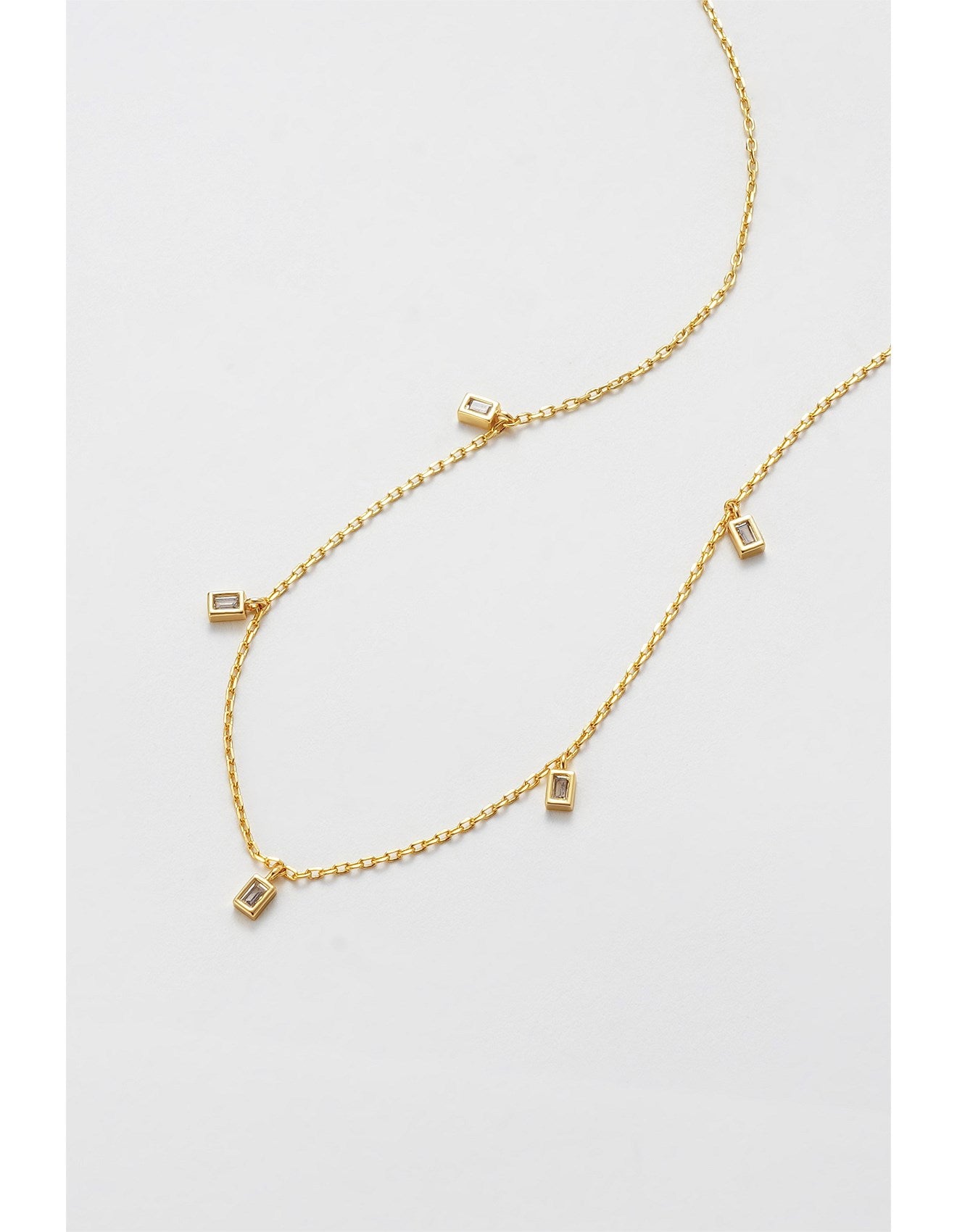BAGUETTE MINI NECKLACE - GOLD