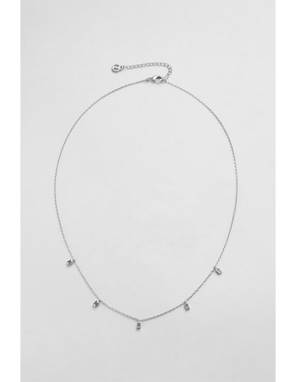 BAGUETTE MINI NECKLACE - SILVER
