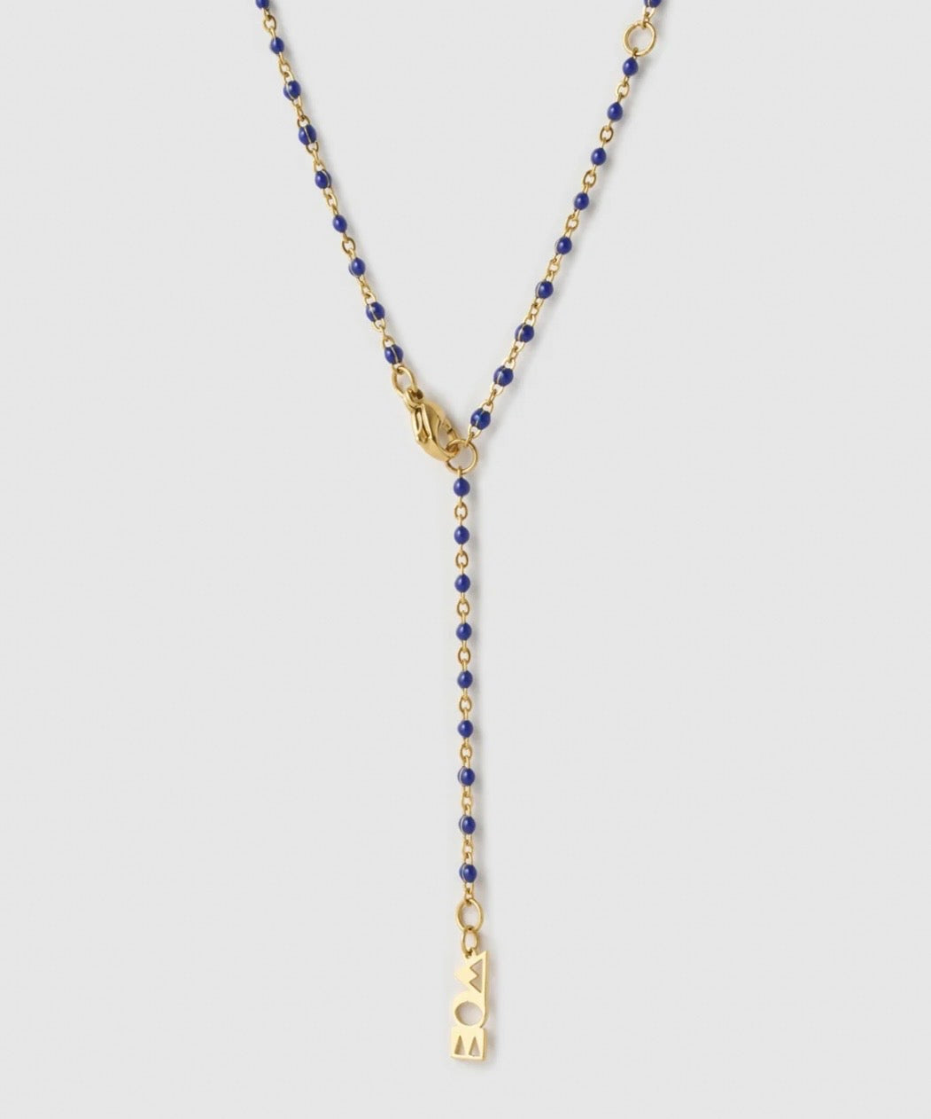 LUCKY FISH CHARM NECKLACE - BLUEBERRY