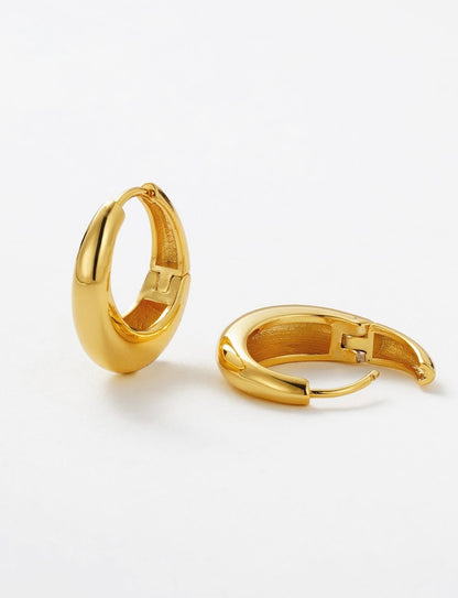 CLEO HOOP MEDIUM GOLD