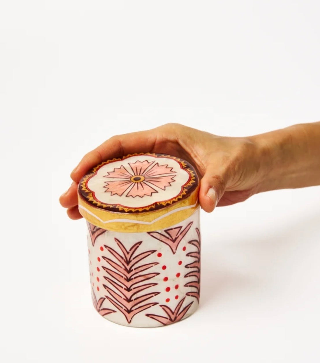 SAMIRA TALL BOX PINK FLOWER