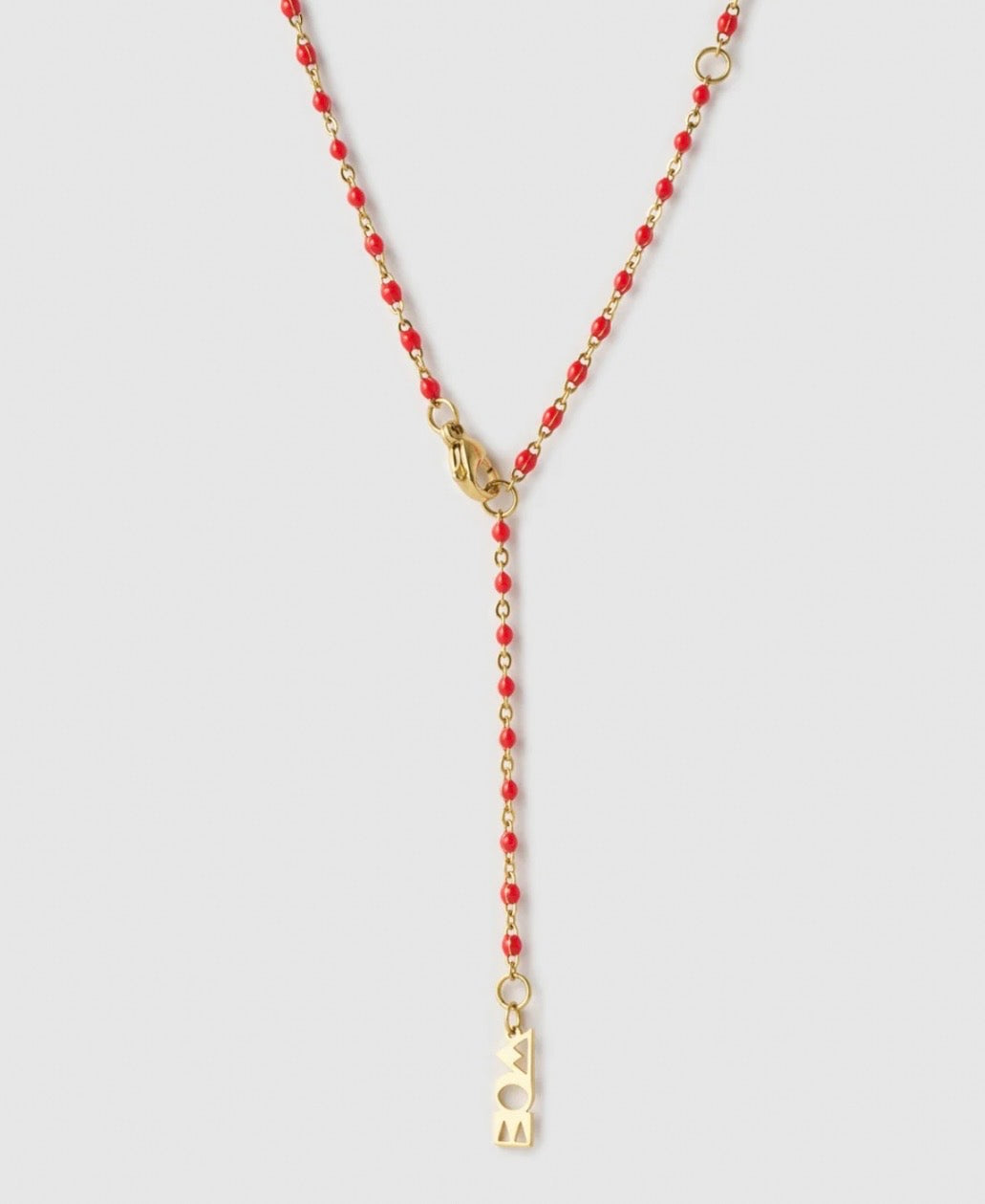 LUCKY FISH CHARM NECKLACE - CHERRY
