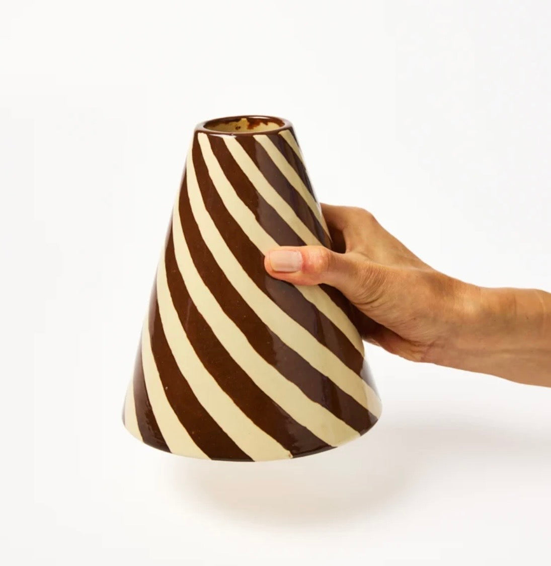 JESTER VASE - CHOCOLATE SWIRL