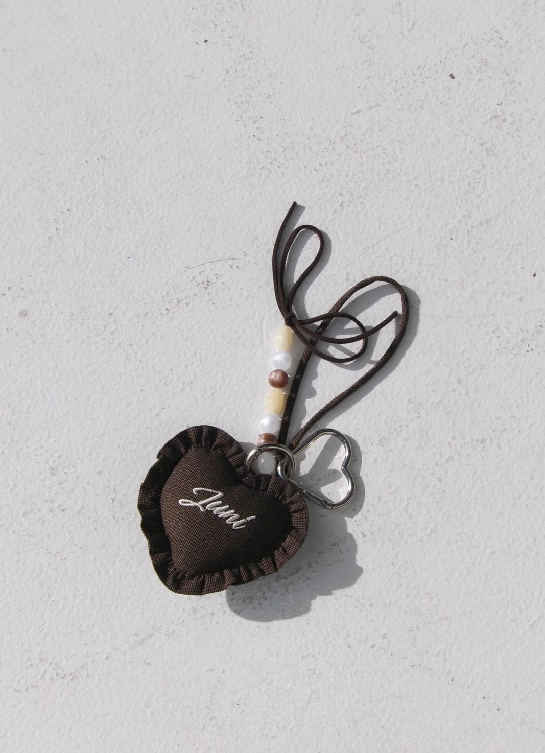 HEART BAG CHARM - ESSPRESS0 CHECK