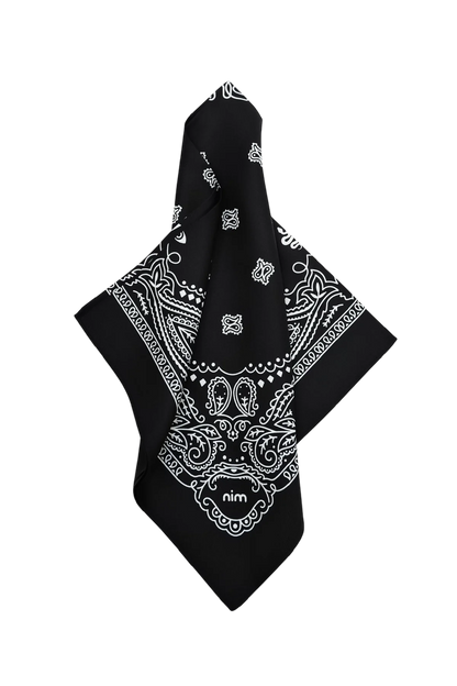 Nim Silk Scarf - Black